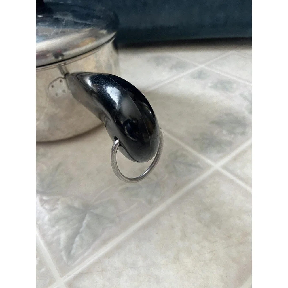 Revere Ware 1.5 Qt Quart Sauce Pan w/Lid Stainless DISC Bottom Indonesia W/ lid